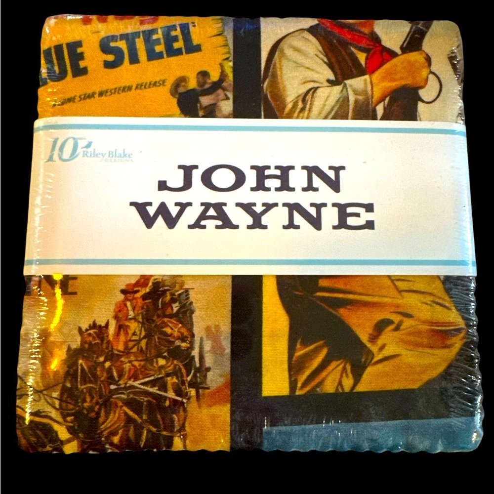 Quilting RARE Find “John Wayne” licensed 5” stacker 42 pieces NIP